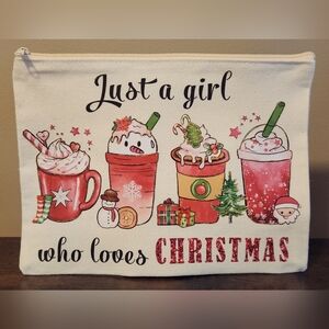 HOLIDAY COSMETIC BAG/POUCH, NWOT